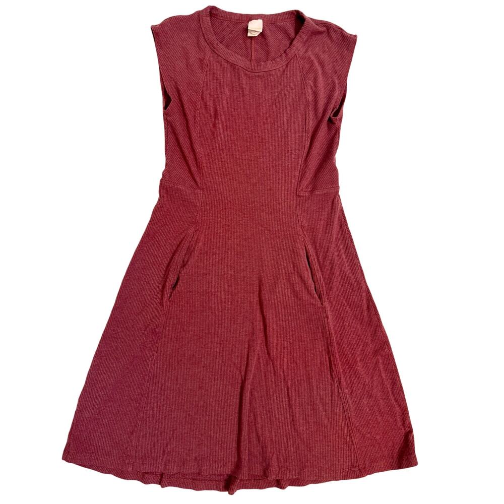 Lole Villeray Women's Short Sleeve Dress Pockets Size S Pink Knee Length